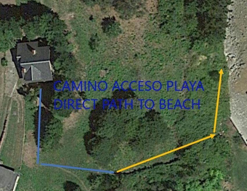 La Villa De Maria I Playa Beach El Puntal Asturias 比利亚维西奥萨 外观 照片
