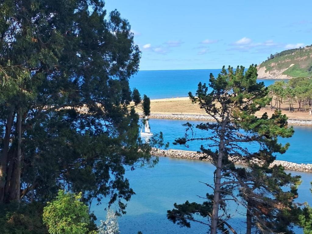 La Villa De Maria I Playa Beach El Puntal Asturias 比利亚维西奥萨 外观 照片