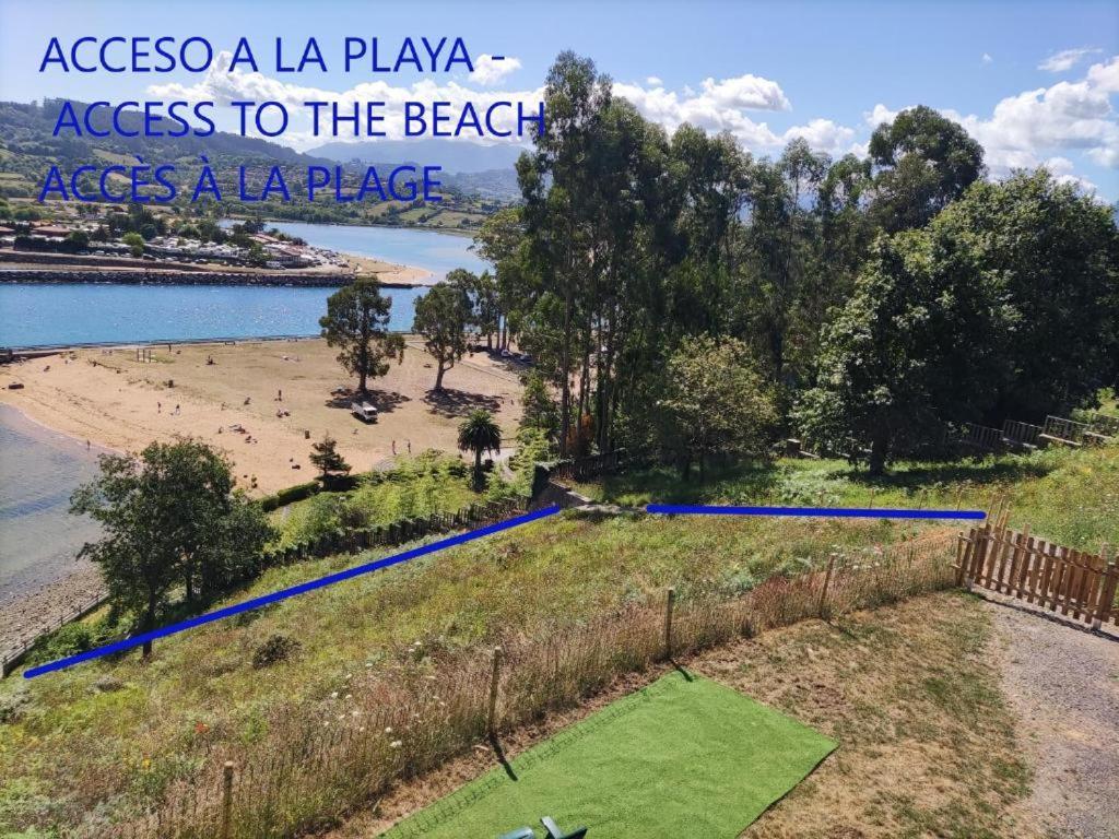 La Villa De Maria I Playa Beach El Puntal Asturias 比利亚维西奥萨 外观 照片