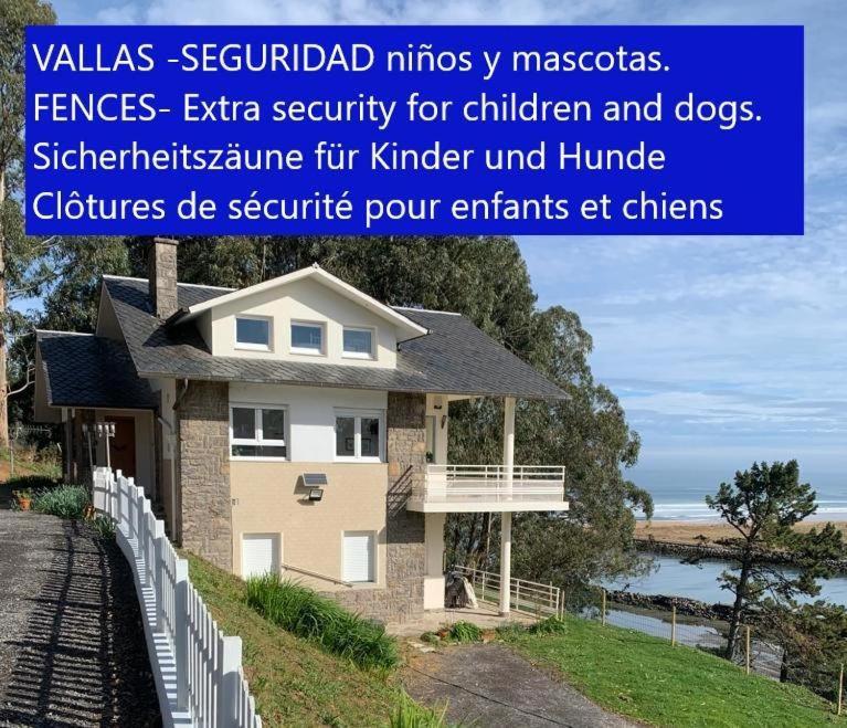 La Villa De Maria I Playa Beach El Puntal Asturias 比利亚维西奥萨 外观 照片